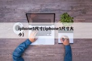 iphone5尺寸(iphone5尺寸大小)